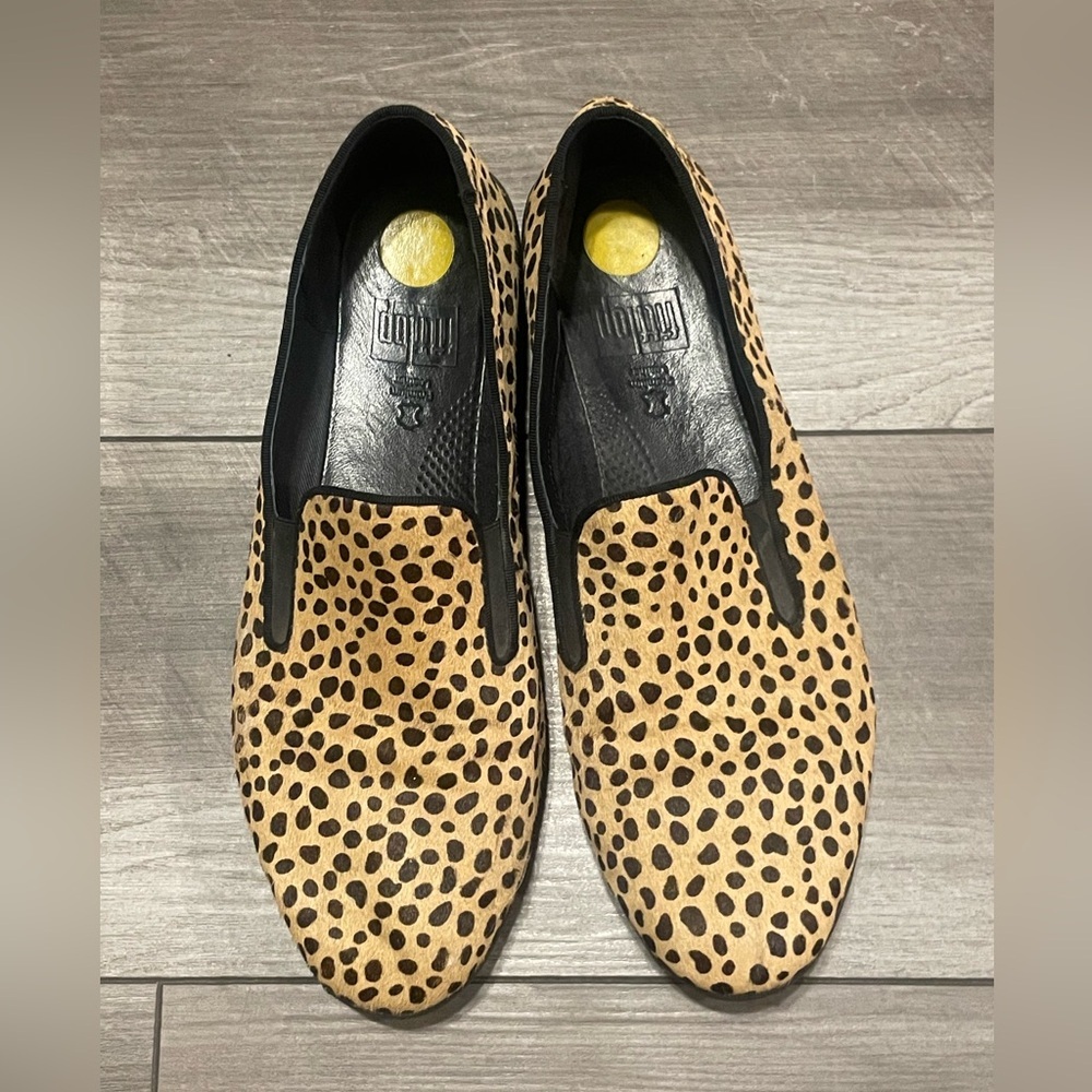 Fitflop Leather Leopard Print Slip-On Shoes Size Eur 42/9.5 US - Picture 4 of 9